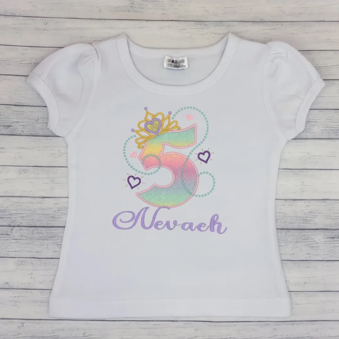 Princess - Girls Birthday Shirt (age 1-9)