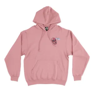 "Oni-Shikigami" Fleece Hoodie Light Pink