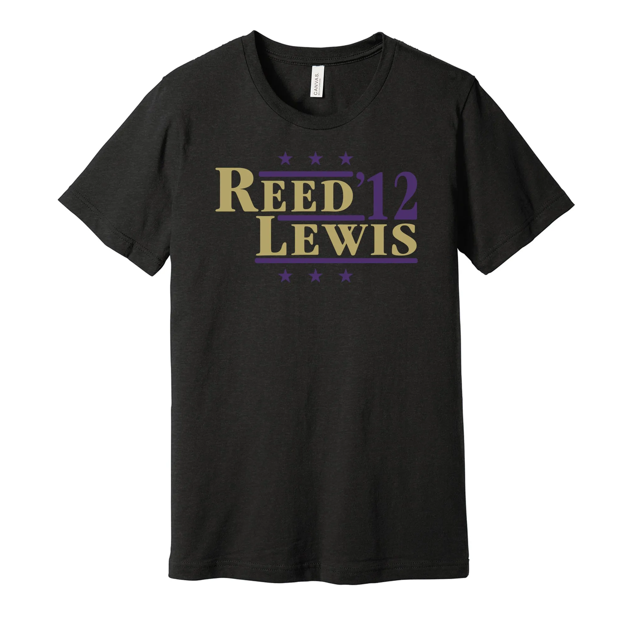 Reed & Lewis '12 - Baltimore Football Legends Political Campaign Parody T-Shirt - Hyper Than Hype Shirts