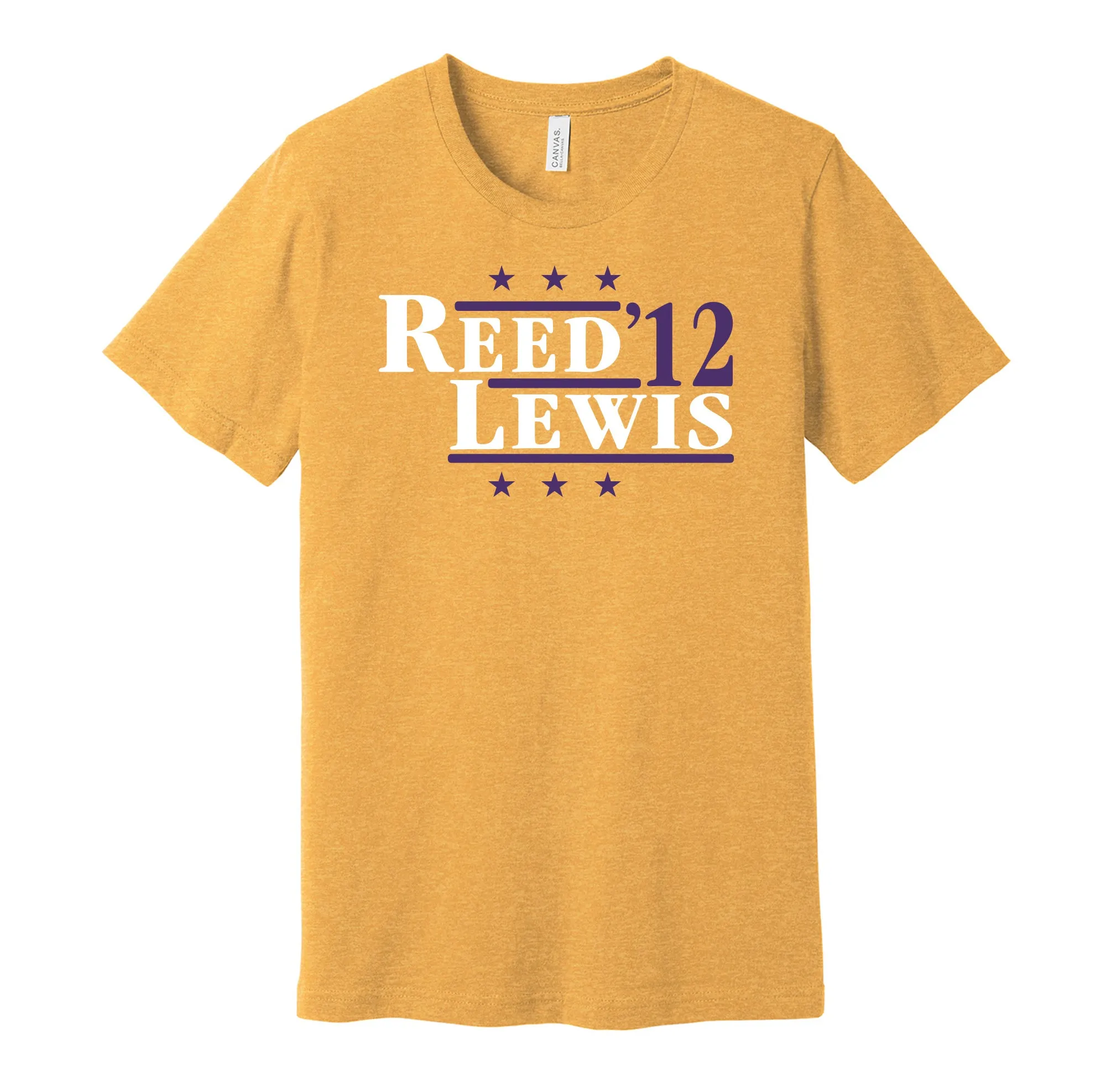 Reed & Lewis '12 - Baltimore Football Legends Political Campaign Parody T-Shirt - Hyper Than Hype Shirts