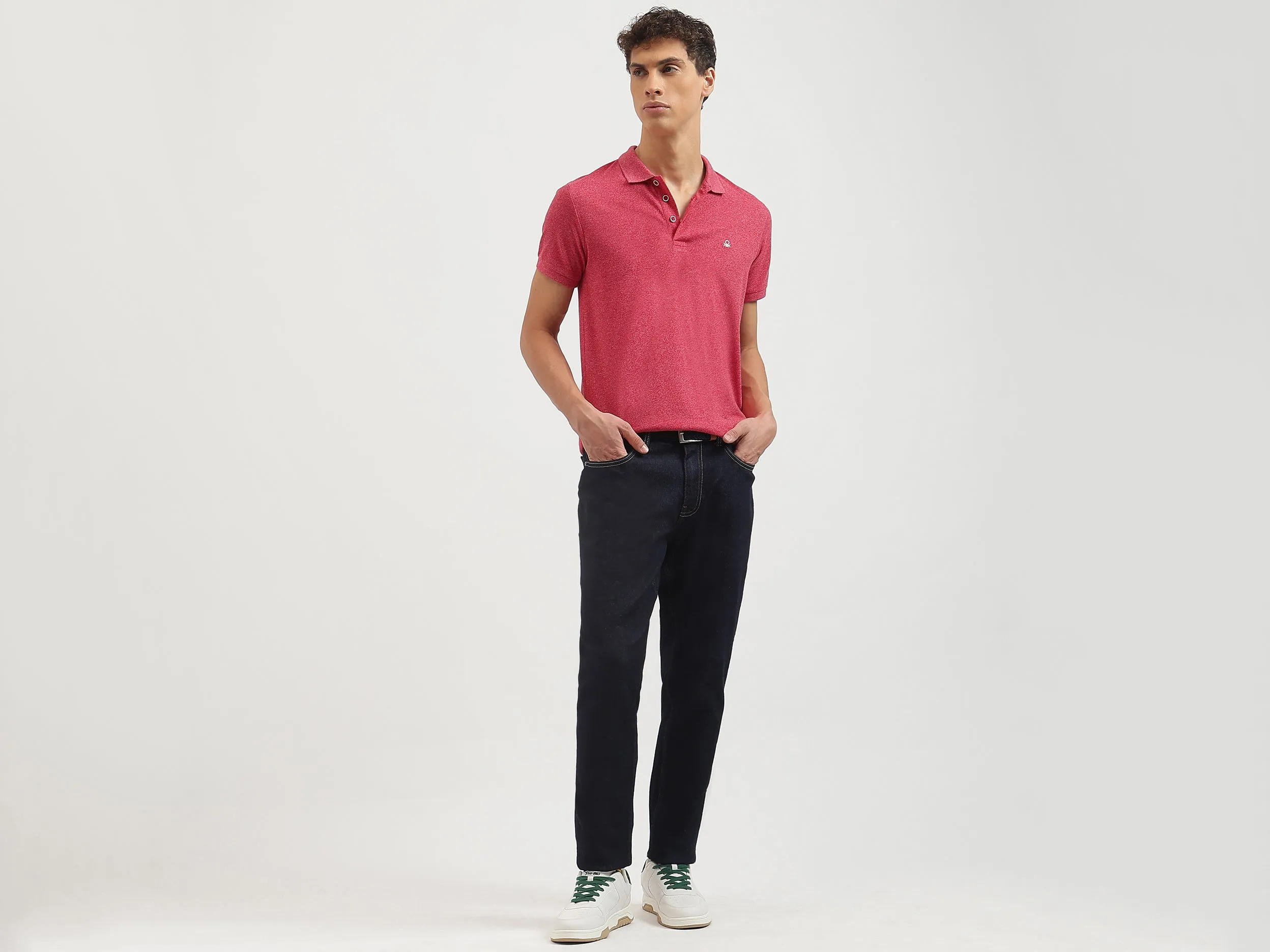 Regular Fit Collared Solid Polo T-Shirt