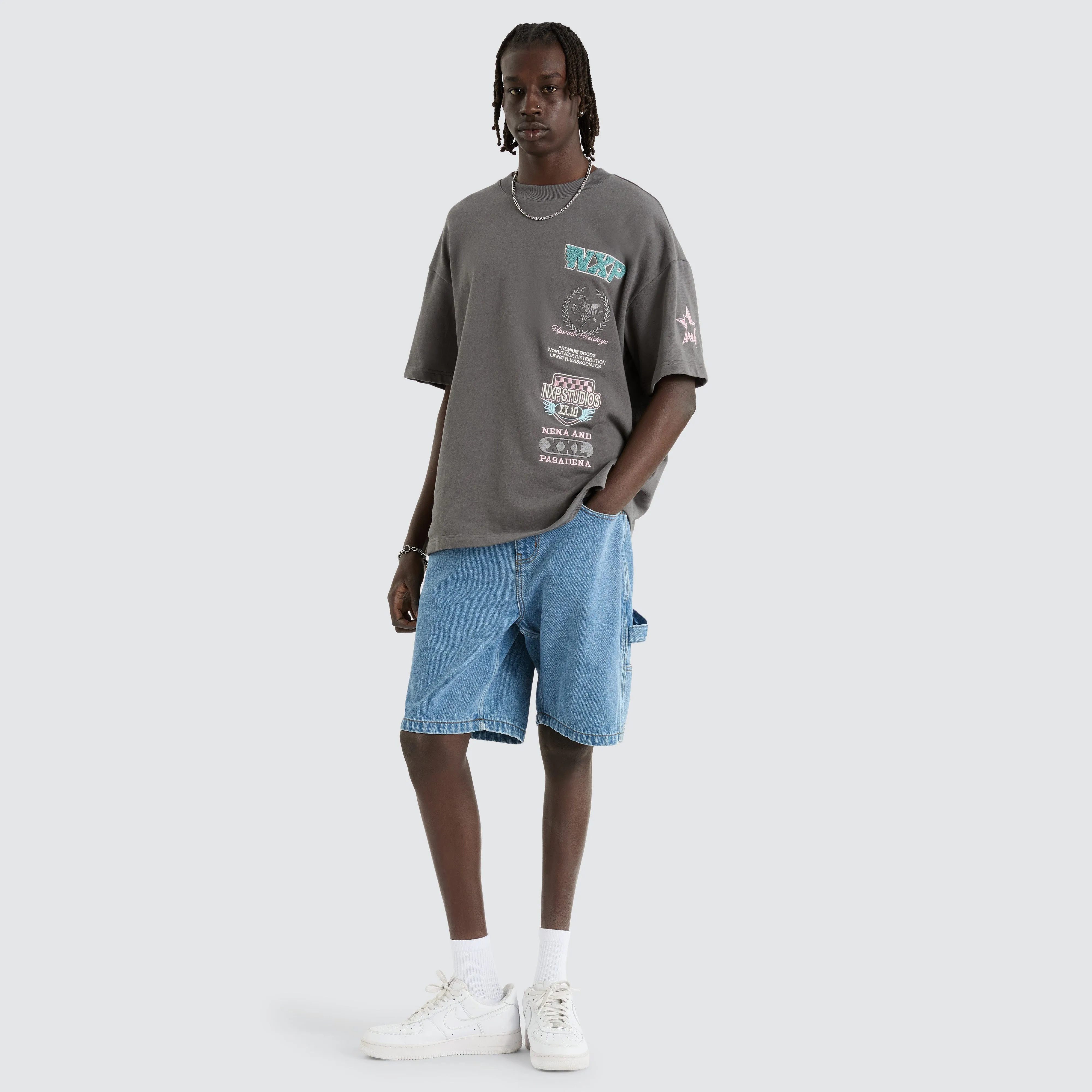 Remain Loopback Raptor Tee Charcoal