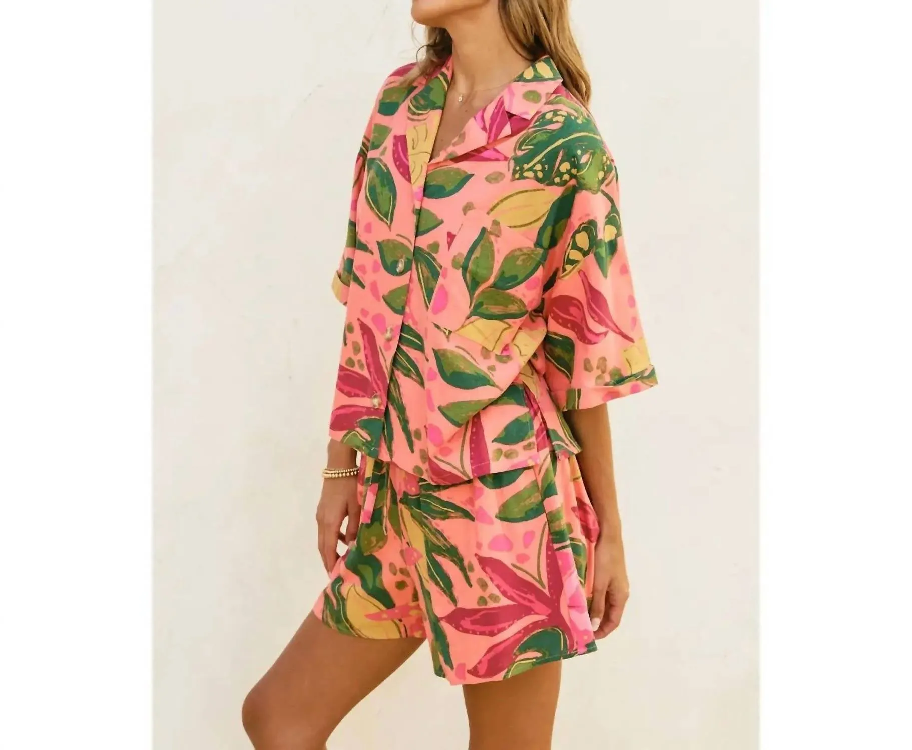 Rio Top & Short Set In Pink
