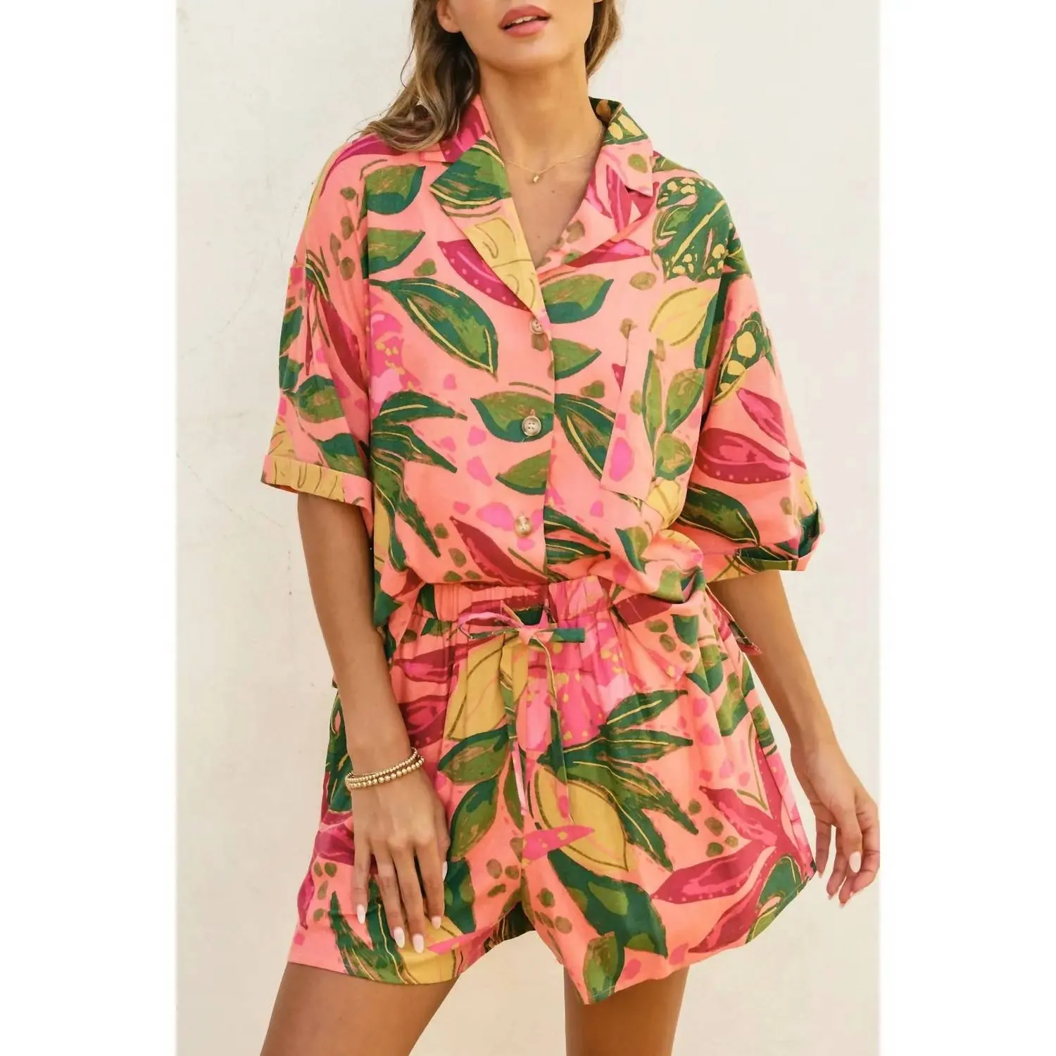 Rio Top & Short Set In Pink
