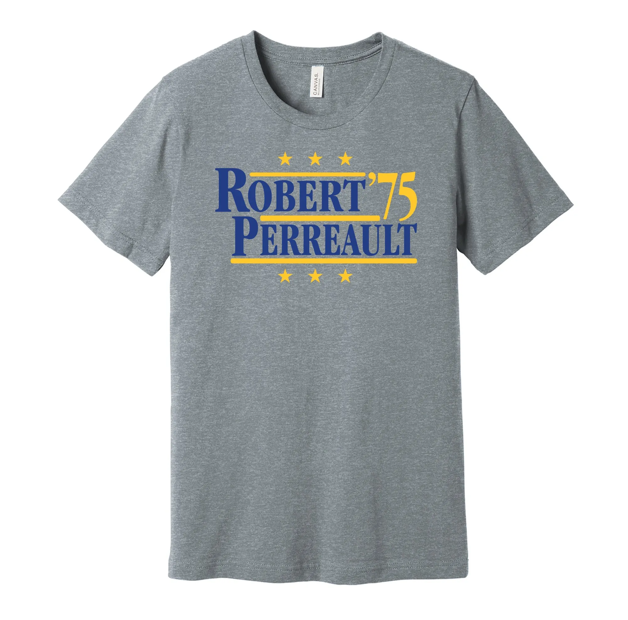 Robert & Perreault '75 - Buffalo Hockey Legends Political Campaign Parody T-Shirt - Hyper Than Hype Shirts