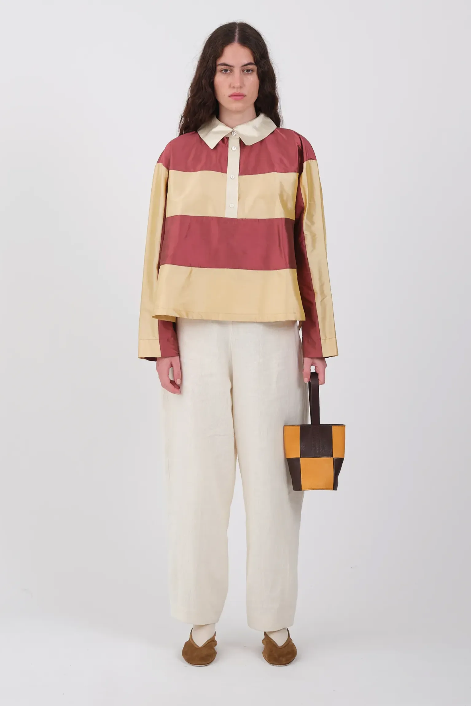 Rugby Shirt in Rhubarb, Custard & Ivory