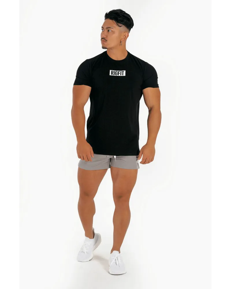 S'21 SHORT SLEEVE STENCIL T-SHIRT-Black
