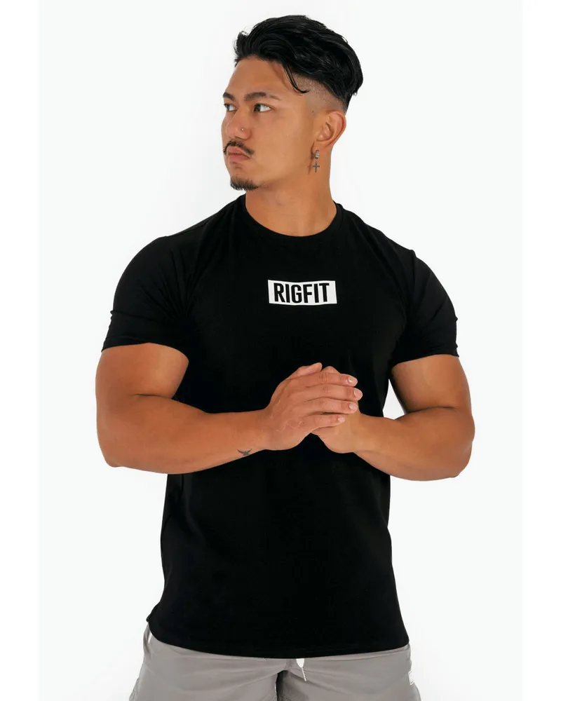 S'21 SHORT SLEEVE STENCIL T-SHIRT-Black
