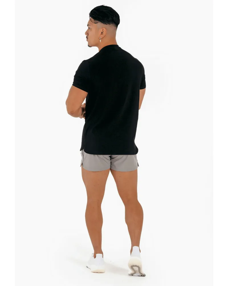 S'21 SHORT SLEEVE STENCIL T-SHIRT-Black