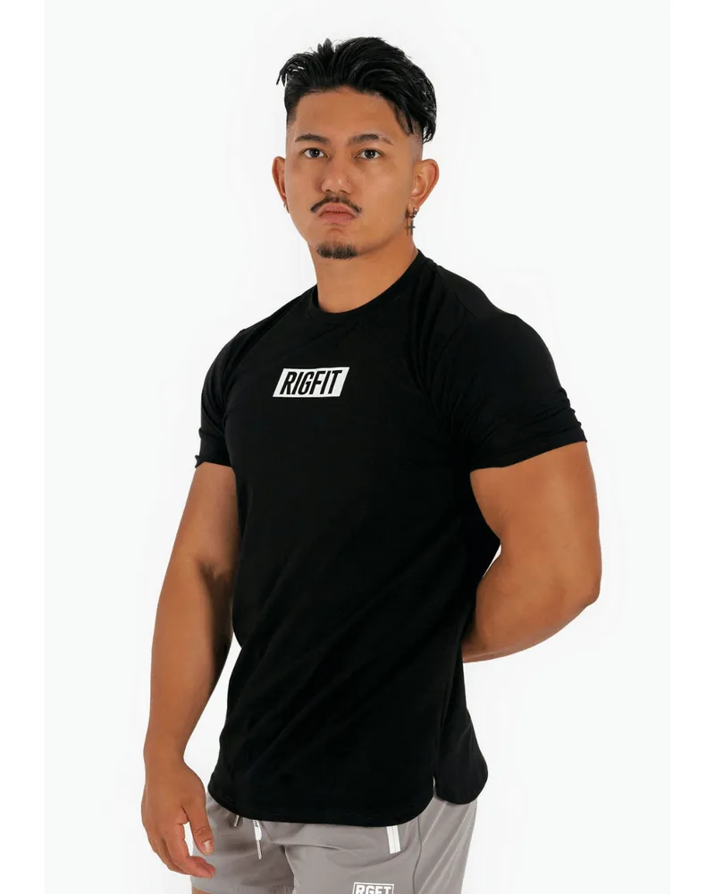 S'21 SHORT SLEEVE STENCIL T-SHIRT-Black