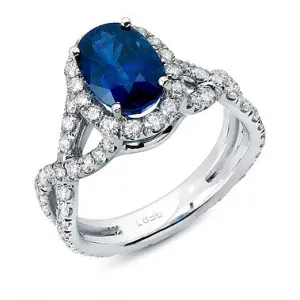 Sapphire and Diamond Ring