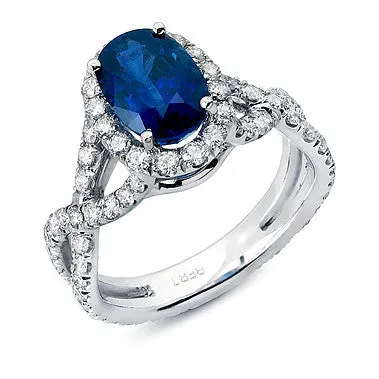 Sapphire and Diamond Ring