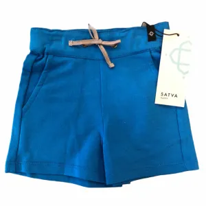 Satva Organic Cotton Blue Boy's Adventure Shorts - Waves (4T)