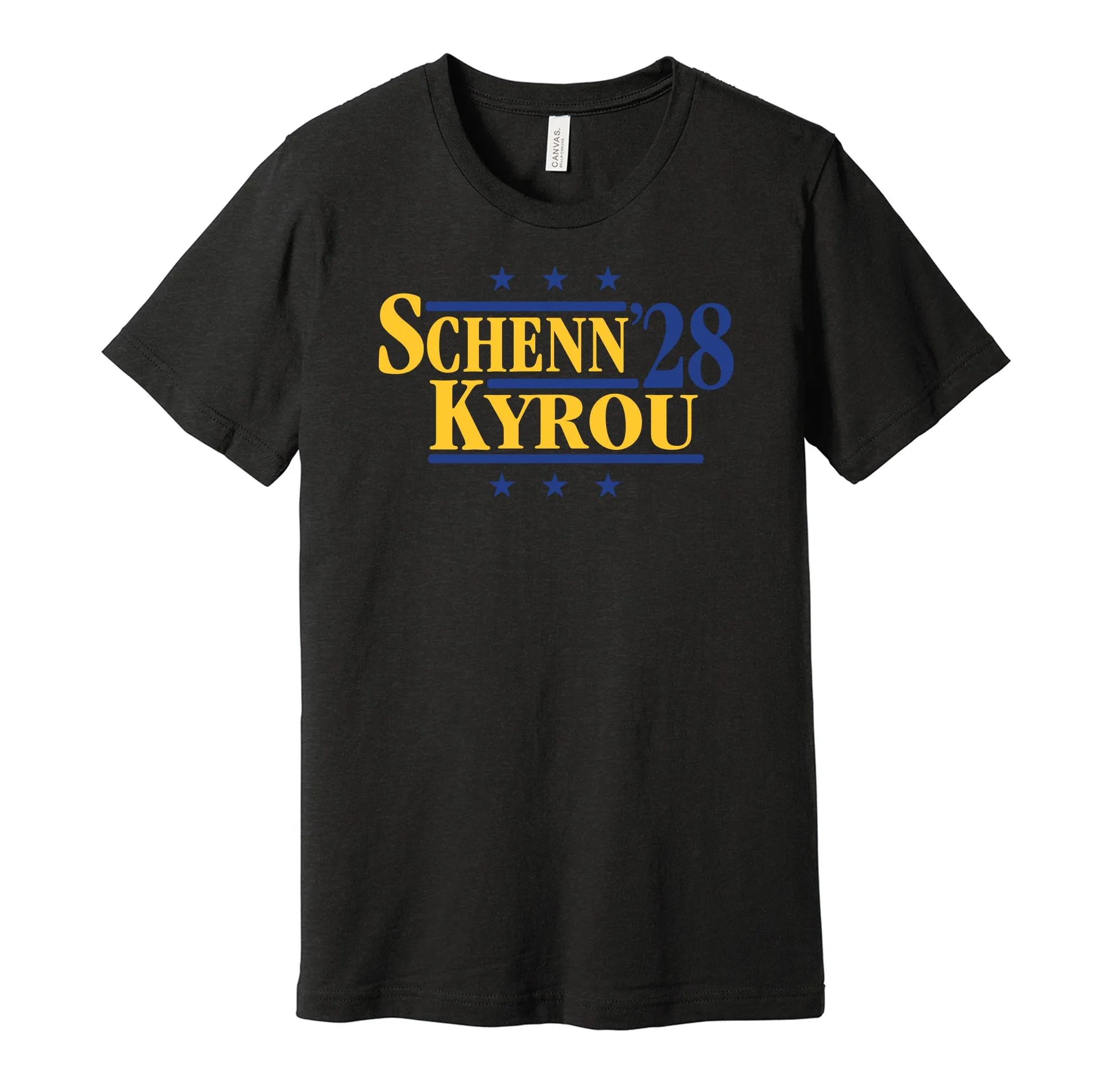 Schenn & Kyrou '28 - St Louis Hockey Legends Political Campaign Parody T-Shirt - Hyper Than Hype Shirts
