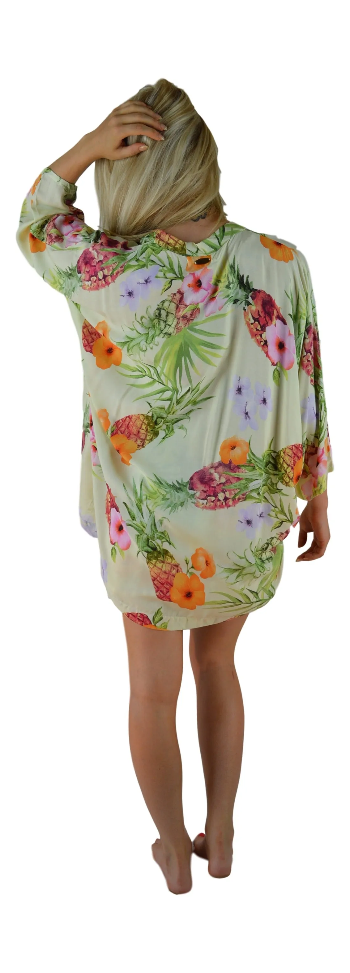 Secret Beach - Jacket - Hibiscus Pineapple - Yellow