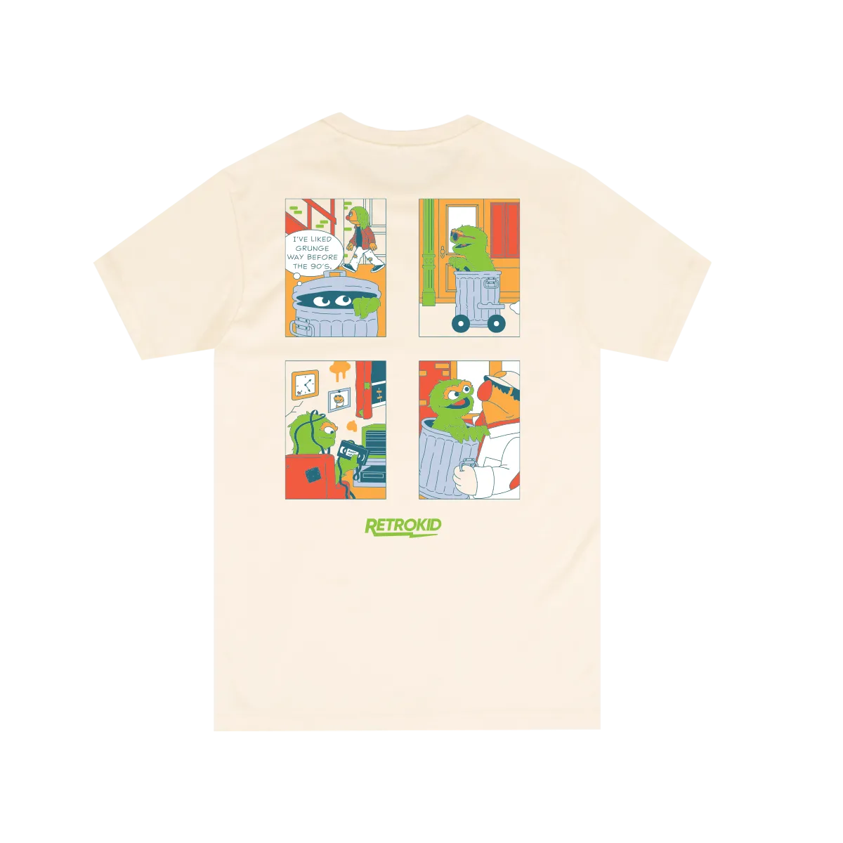 Sesame Street Oscar Life T-Shirt - Ivory