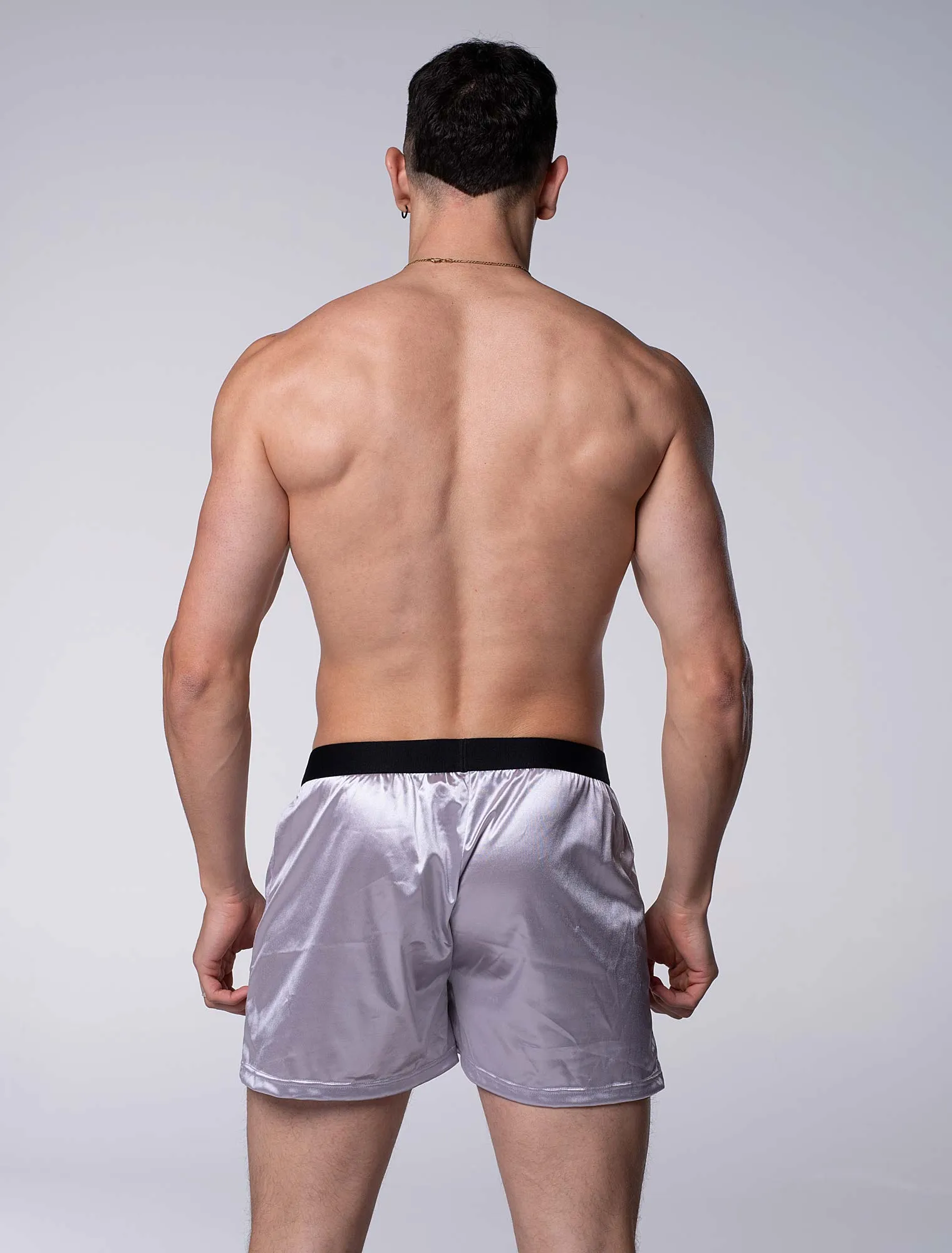 Silk Decline Boxer Shorts - Splendid Grey