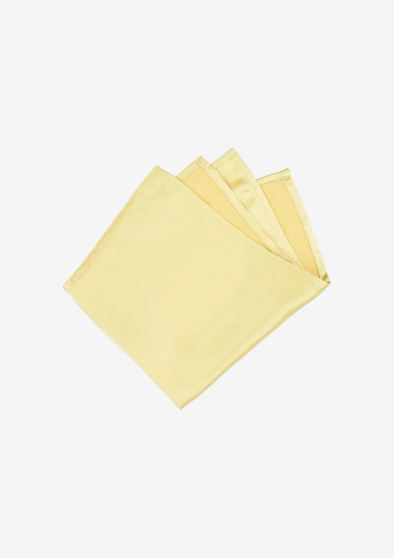 Silk Satin Gold Pocket Square