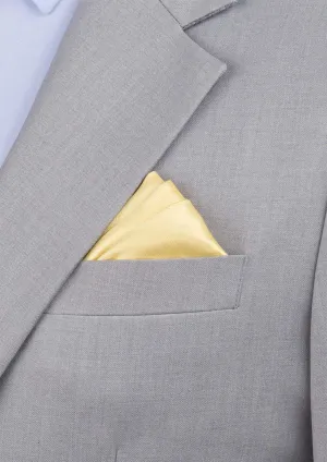 Silk Satin Gold Pocket Square