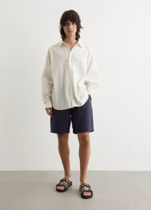 Smokestack Seersucker Boxy Shorts
