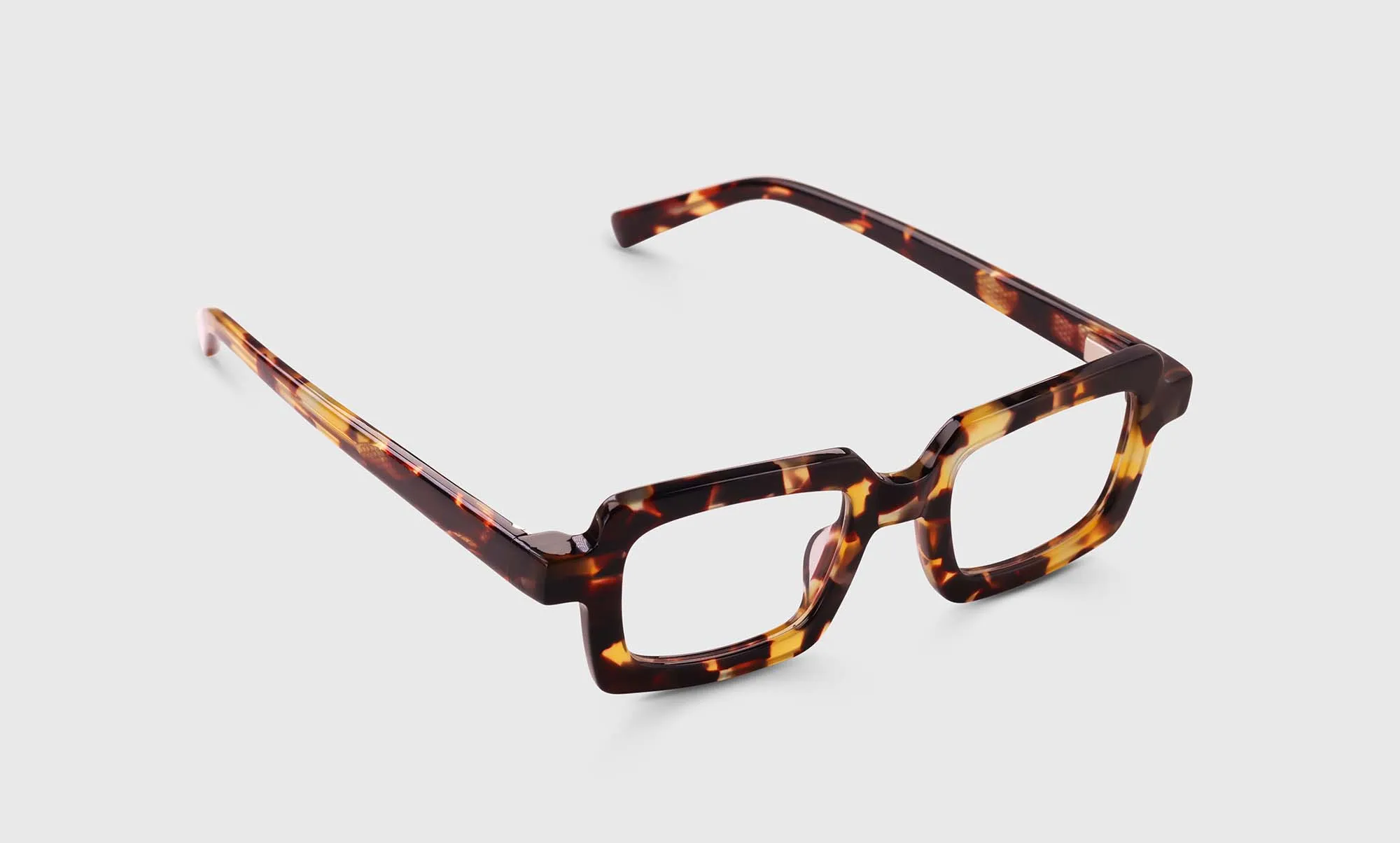 Square Root Color 18 - Tortoise Crystal Front and Temples