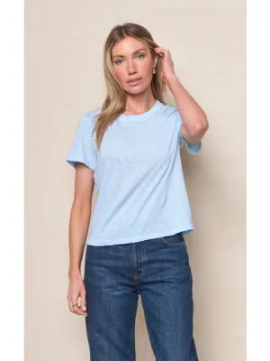 Stateside Supima Crewneck Tee in Dove Blue