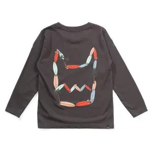 Stickface Ls Tee - Soft Black