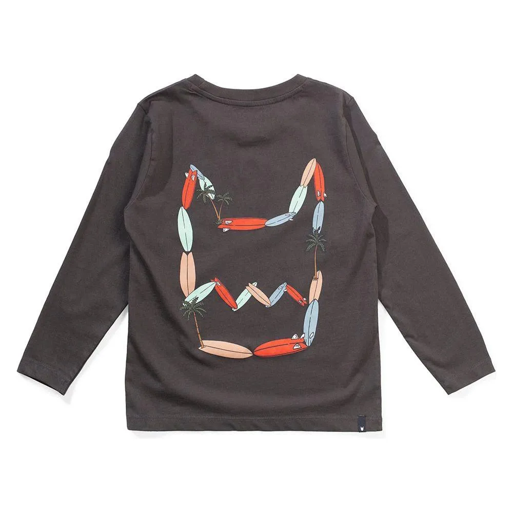 Stickface Ls Tee - Soft Black