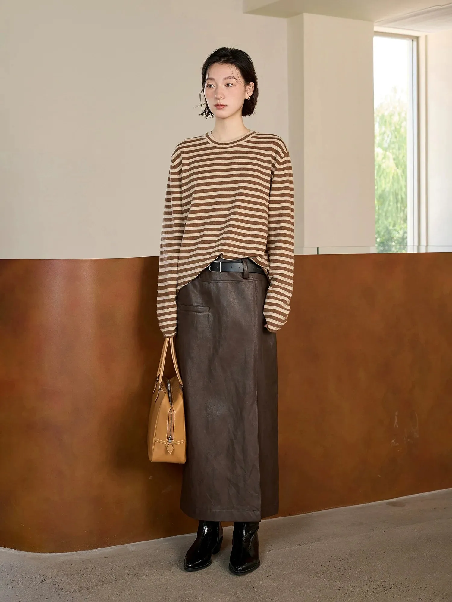 Striped Knit Pullover