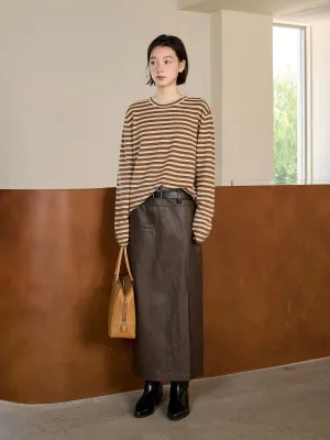 Striped Knit Pullover