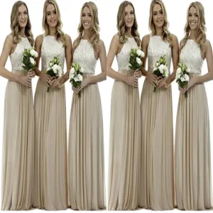 Stunning  A-line High Neck Wedding Guest Dresses,Bridesmaid Dresses,WGY0174