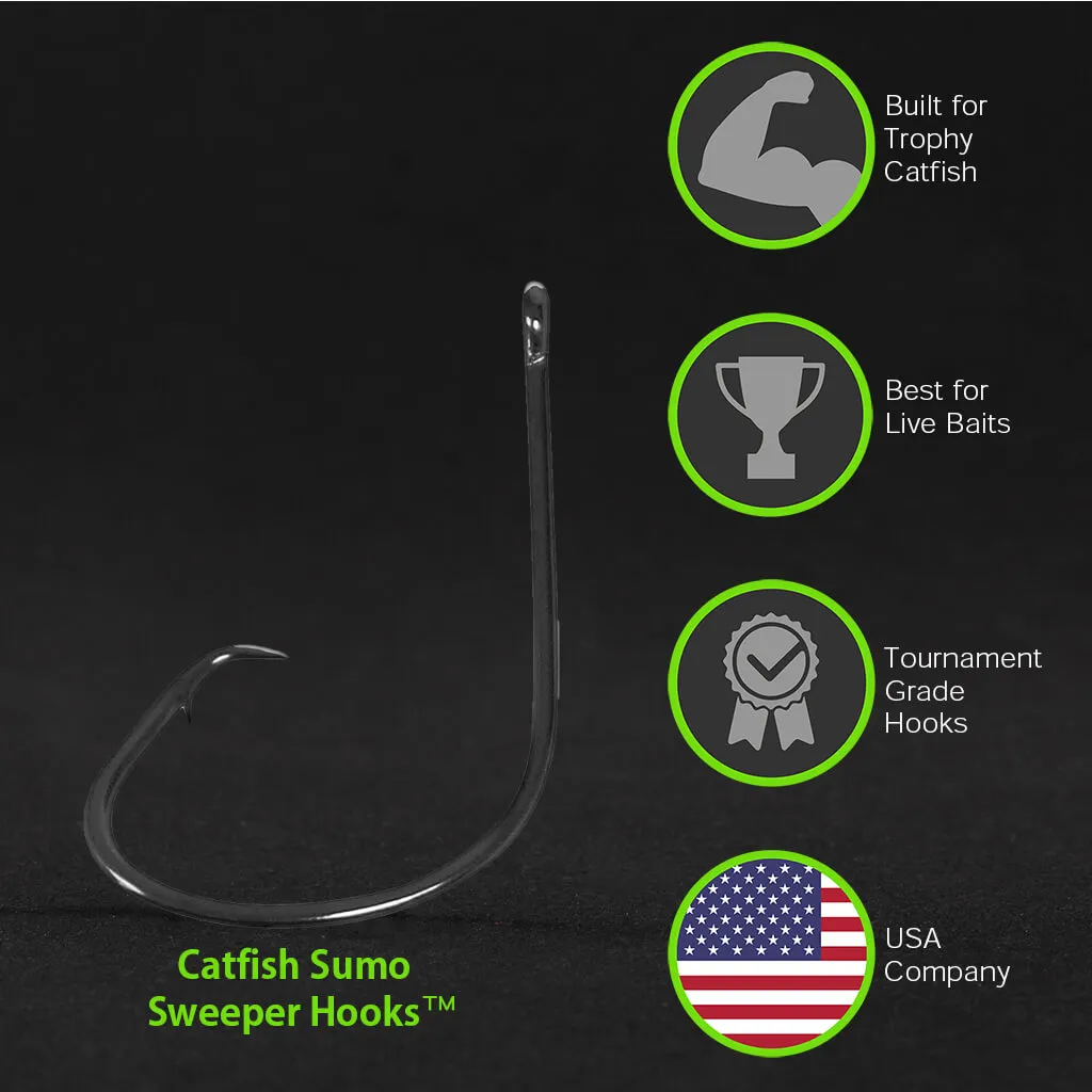 Sumo Sweeper Hooks, Circle, Khale Style, Offset