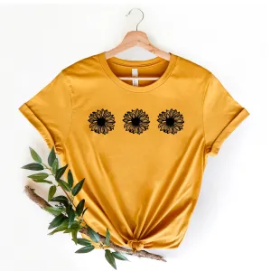 Sunflower Short-Sleeve Tee (Color: Heathered Mustard)