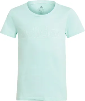 T-SHIRT MAGLIA BIMBO BIMBA ADIDAS LOGO BAMBINO JUNIOR AZZURRA