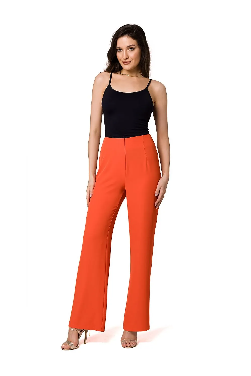Tailored High-Waist Elegant Trousers