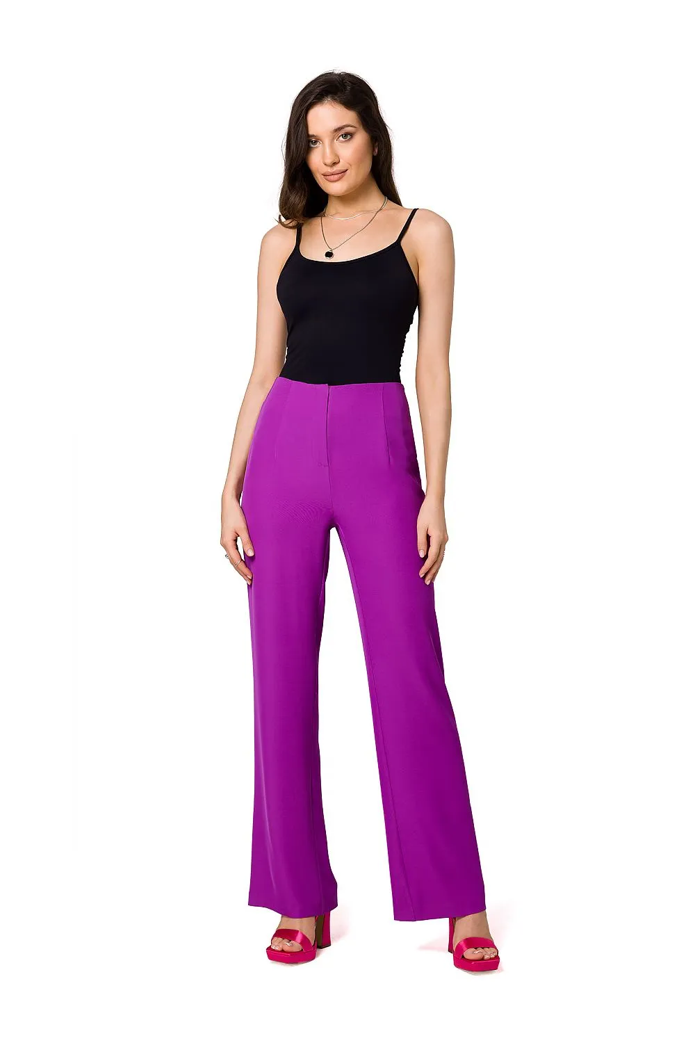 Tailored High-Waist Elegant Trousers