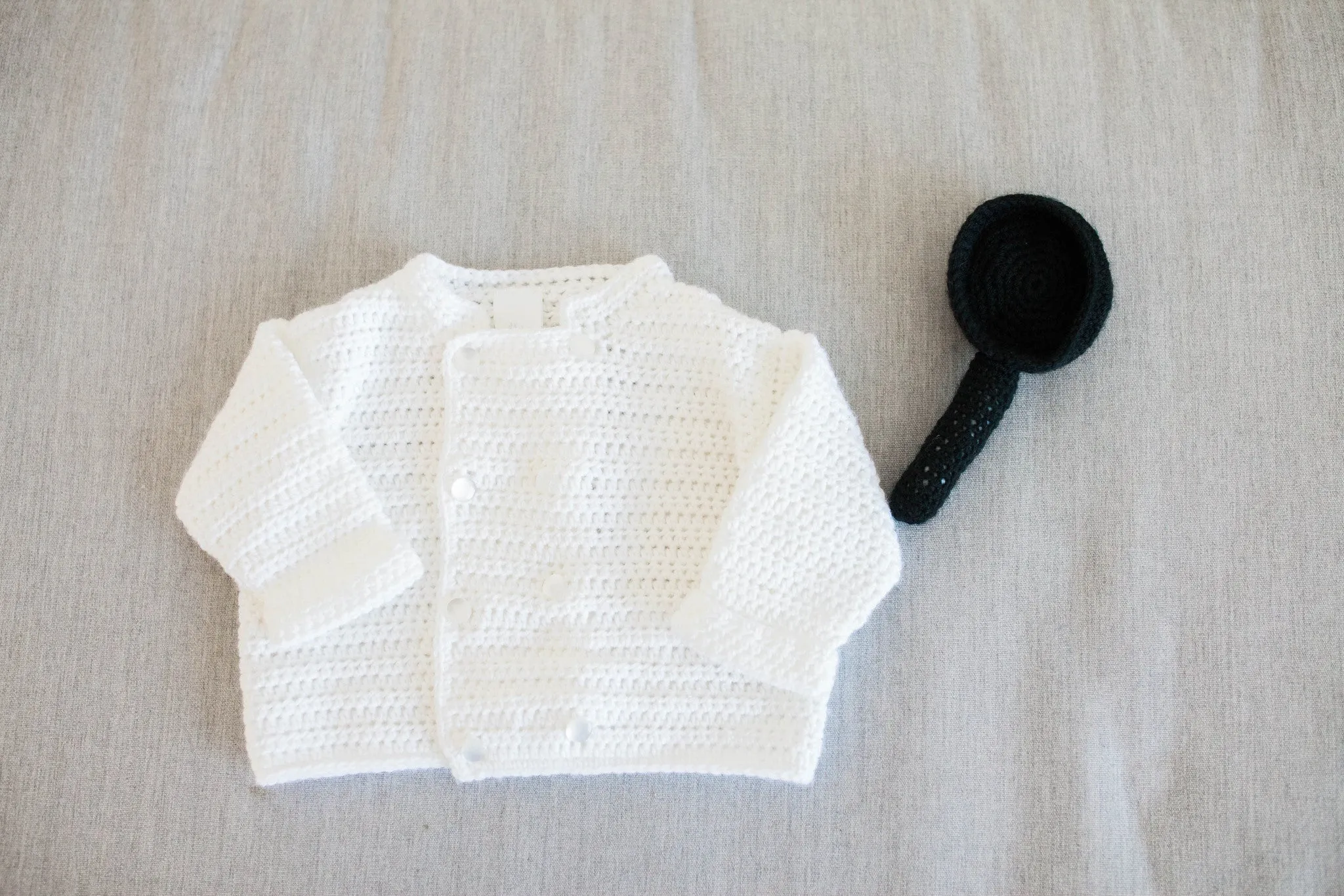 Take Baby to Work Day Sweaters - Skilled Trades Edition Crochet Patterns Ebook - Chef, Construction Worker, Auto Mechanic