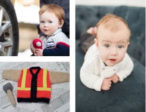 Take Baby to Work Day Sweaters - Skilled Trades Edition Crochet Patterns Ebook - Chef, Construction Worker, Auto Mechanic