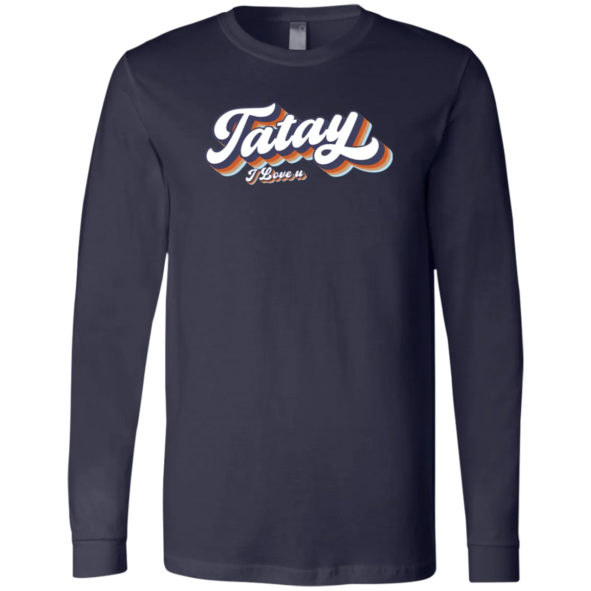 Tatay I Love U Mens Jersey Long Sleeve T-Shirt
