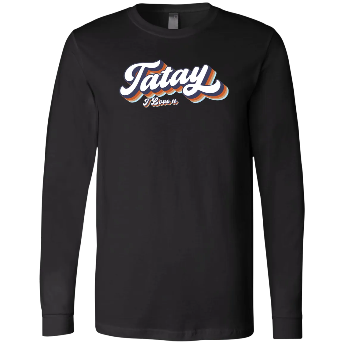 Tatay I Love U Mens Jersey Long Sleeve T-Shirt