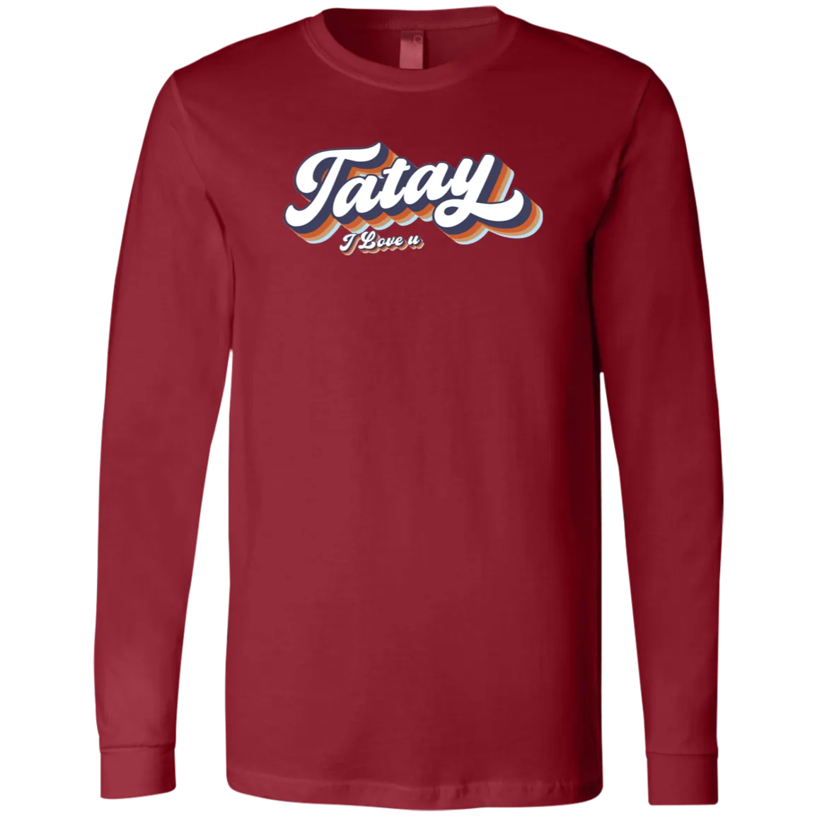 Tatay I Love U Mens Jersey Long Sleeve T-Shirt