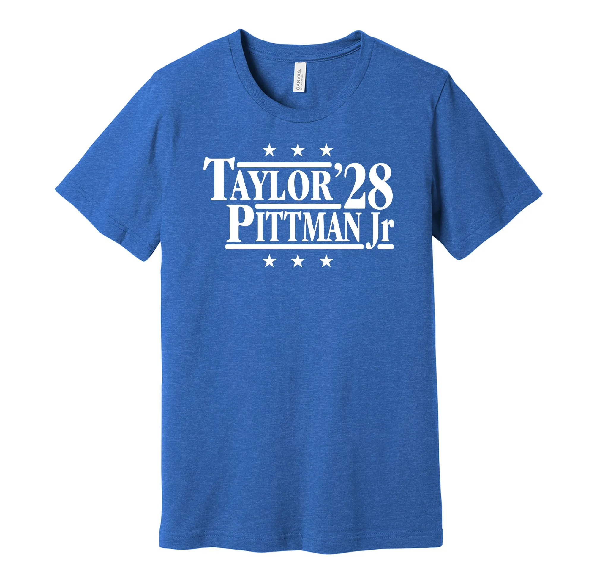 Taylor & Pittman Jr '28 - Indianapolis Football Legends Political Campaign Parody T-Shirt - Hyper Than Hype Shirts