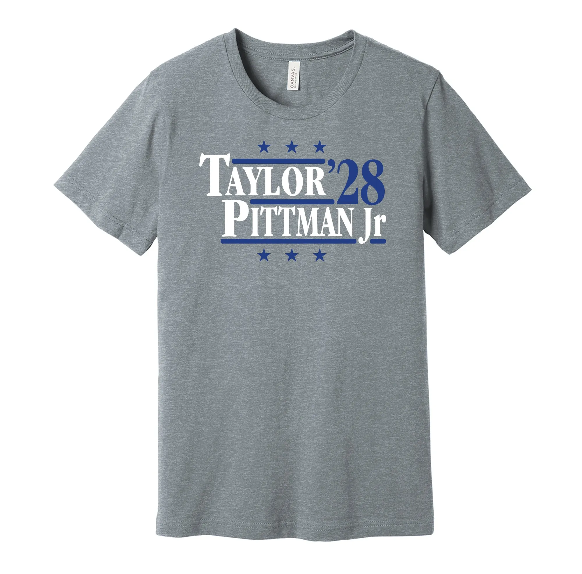 Taylor & Pittman Jr '28 - Indianapolis Football Legends Political Campaign Parody T-Shirt - Hyper Than Hype Shirts