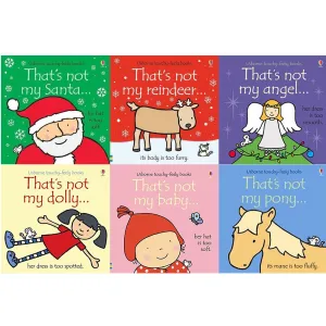 Thats not my touchy feely series 13 and 14 : 6 books collection set (santa, reindeer, angel, dolly, baby, pony)