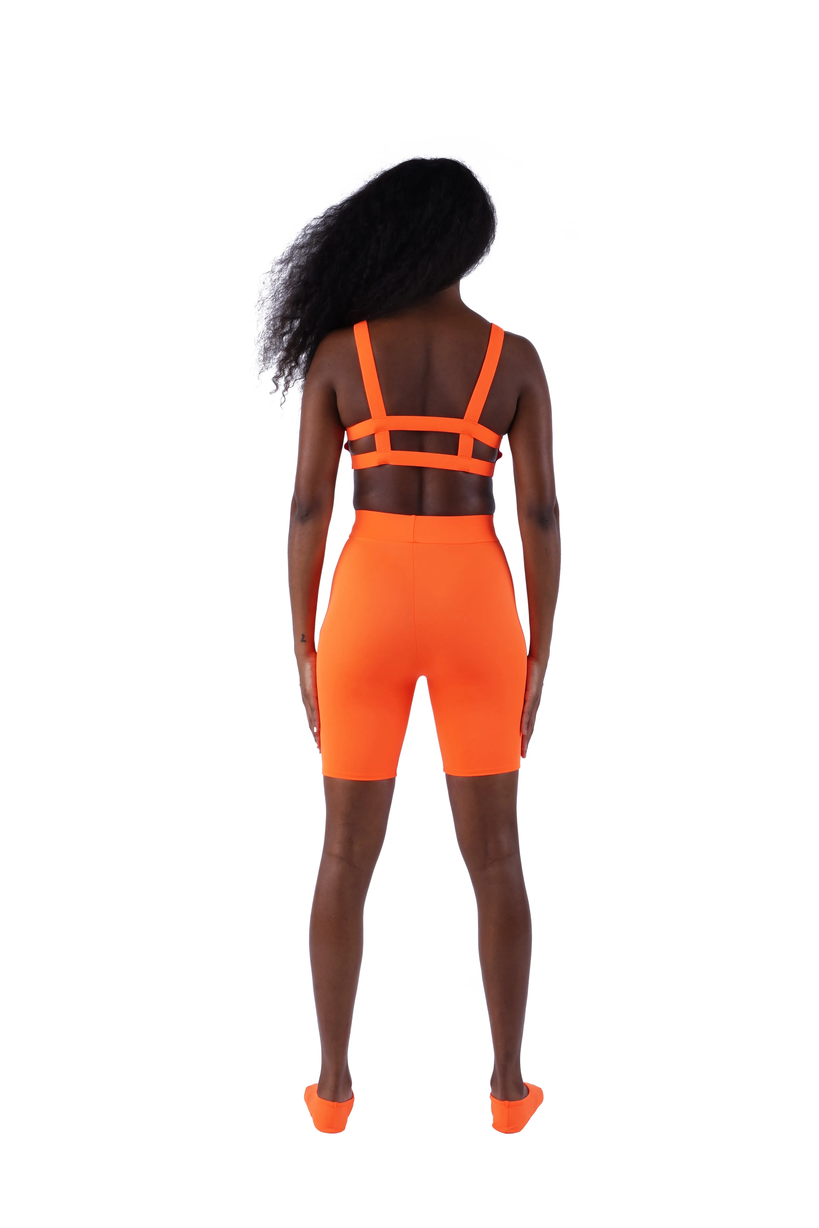 The High Waist Short - Orange