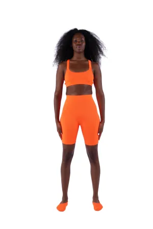 The High Waist Short - Orange