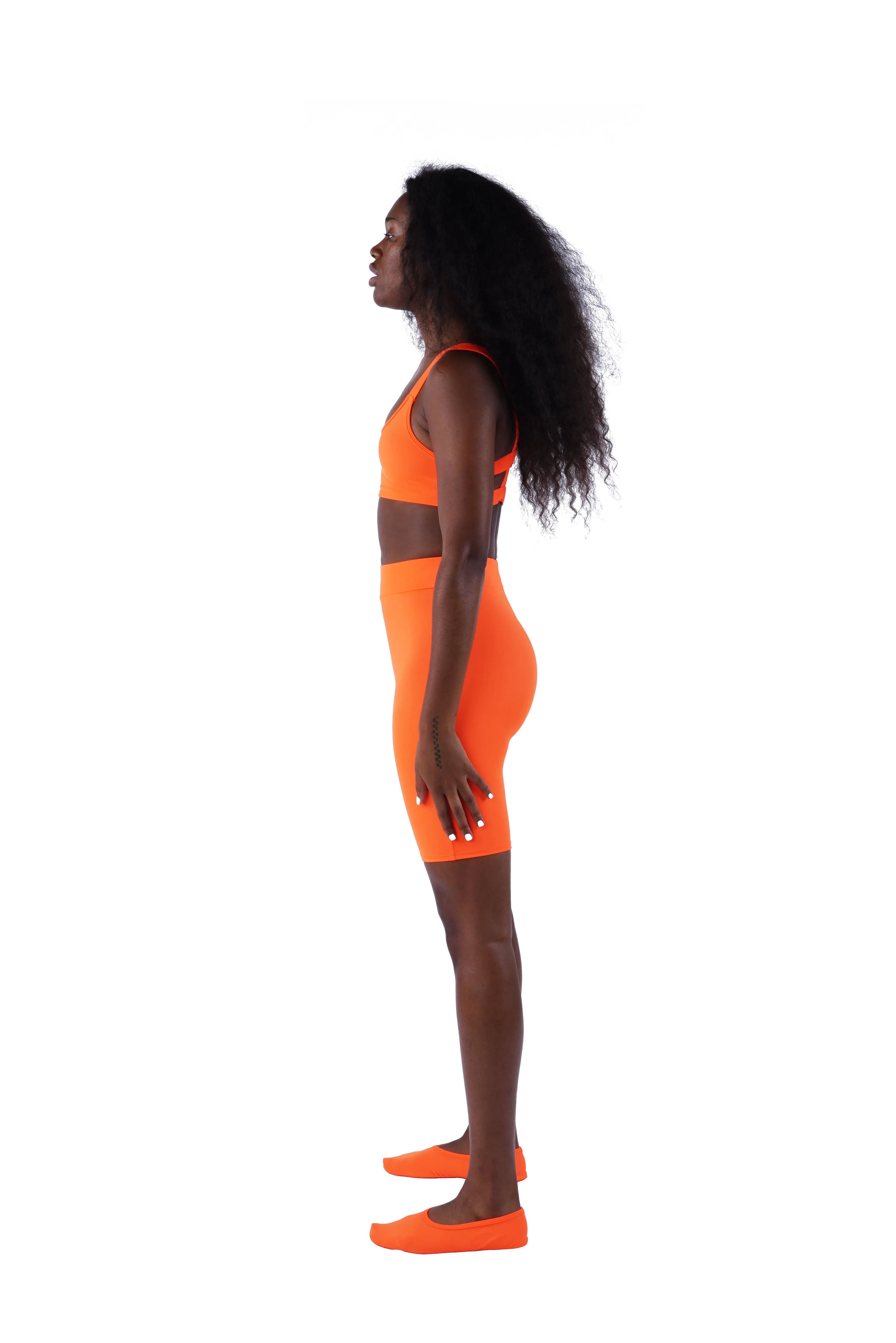 The High Waist Short - Orange