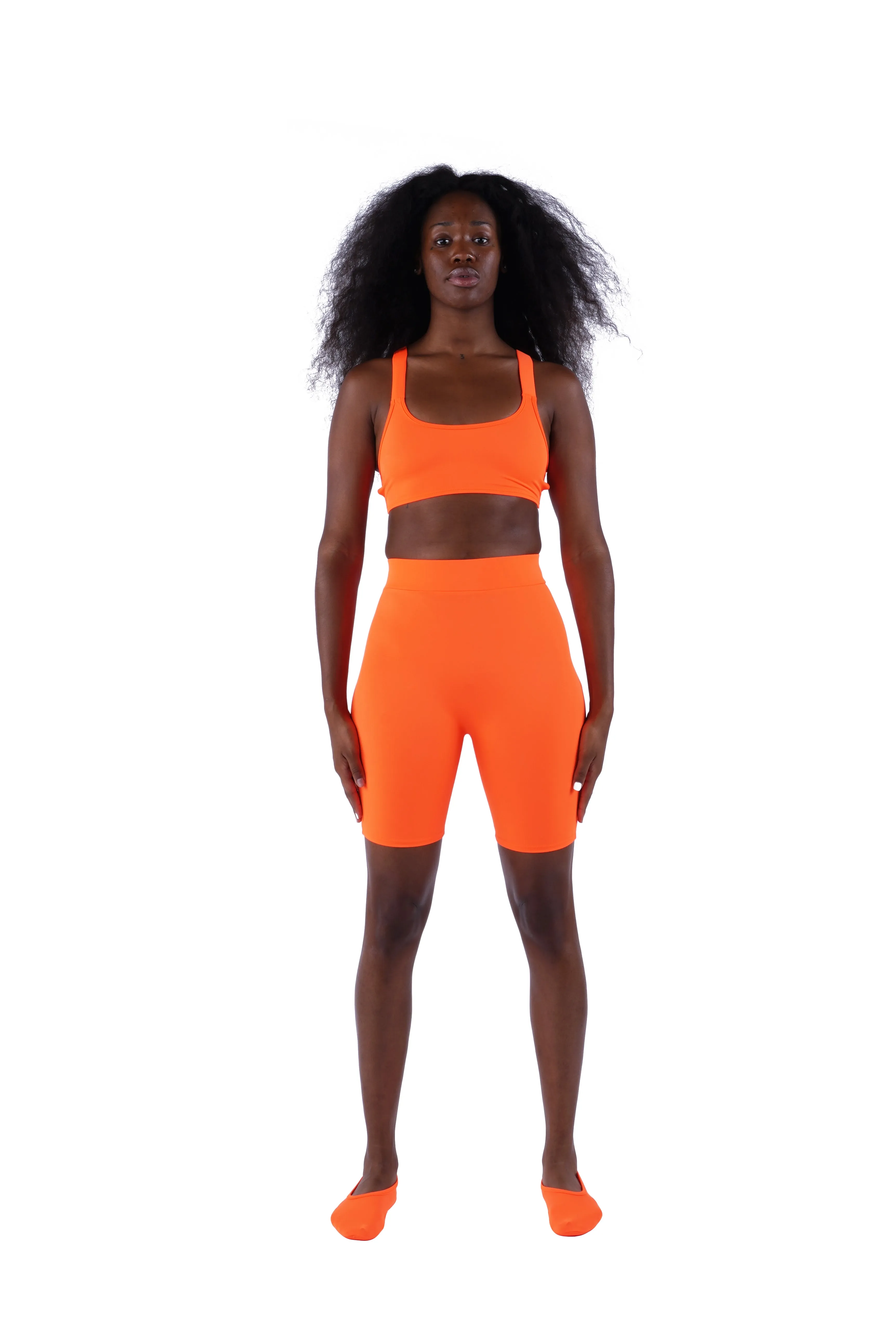 The High Waist Short - Orange