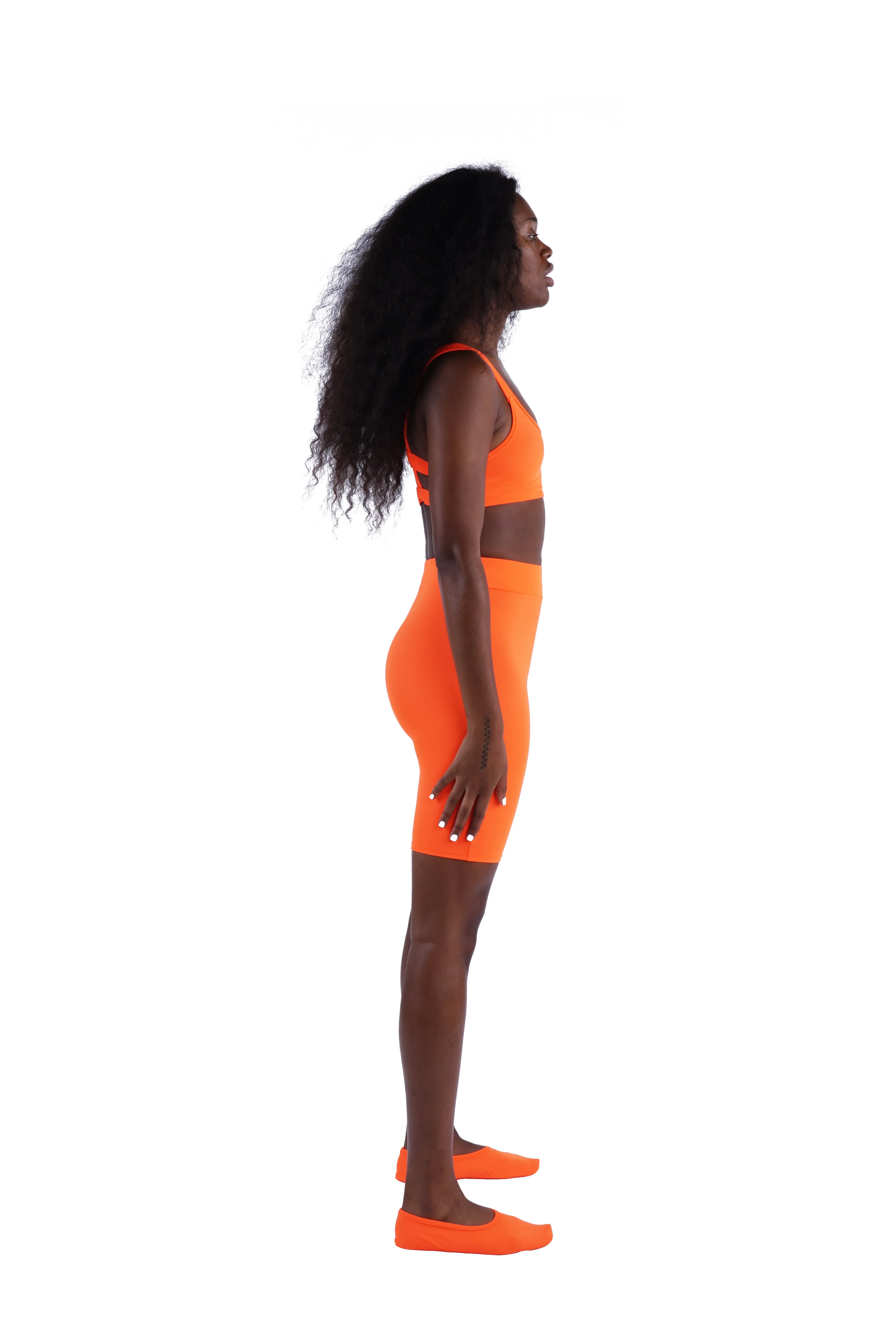 The High Waist Short - Orange