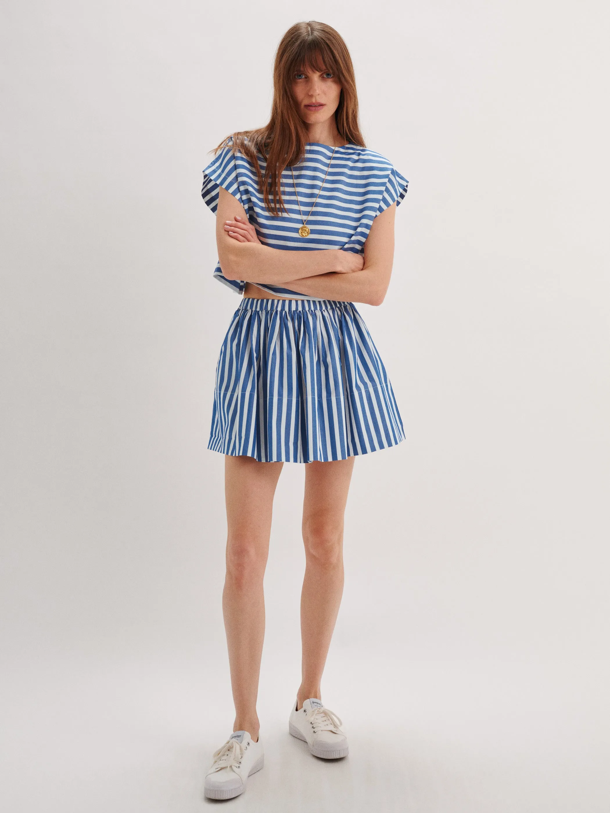 The Kori Crop Top in Cotton Poplin